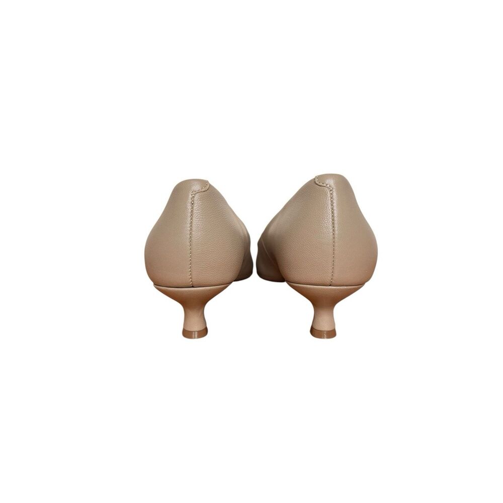 Aerosoles Rana Kitten Heel Pumps Size 9 Dune Color Beige Leather Pointy Toe - Picture 4 of 8